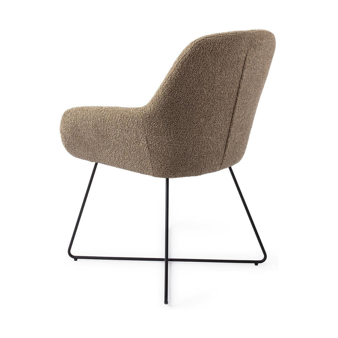 Jesper Home Kushi eetkamerstoel Moss Meadow cross black
