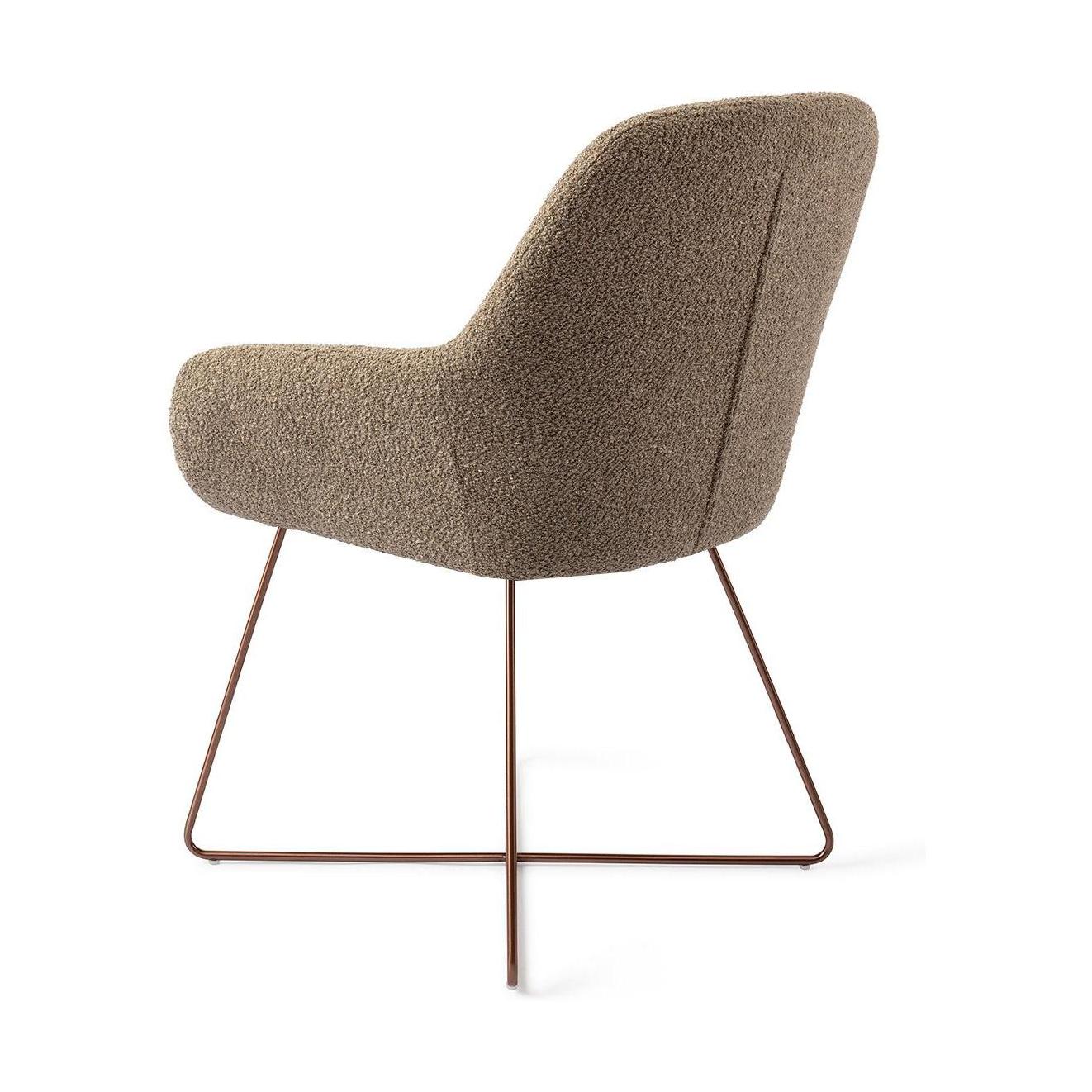 Jesper Home Kushi eetkamerstoel Moss Meadow cross rose
