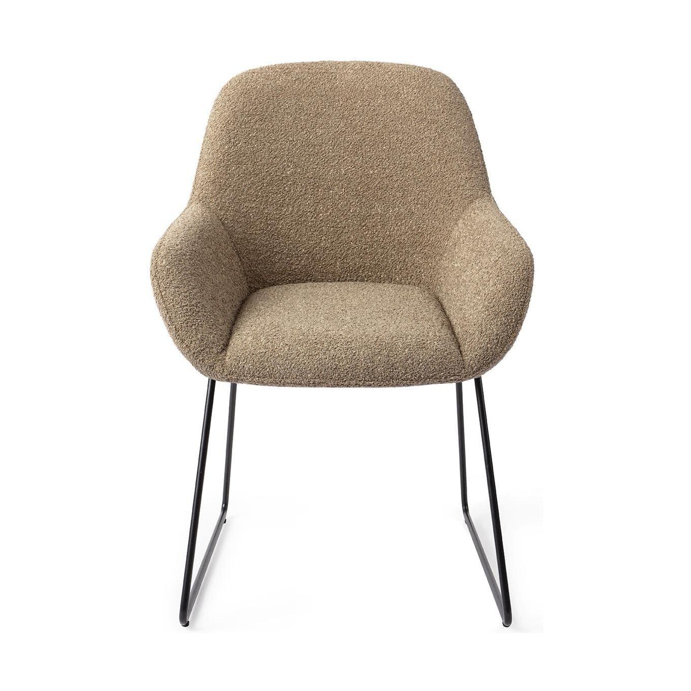 Jesper Home Kushi eetkamerstoel Moss Meadow slide black