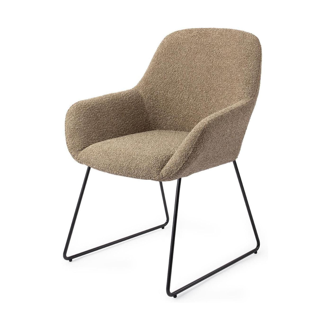 Jesper Home Kushi eetkamerstoel Moss Meadow slide black