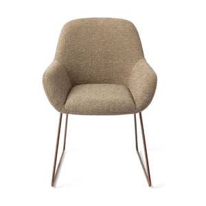Jesper Home Kushi eetkamerstoel Moss Meadow slide rose