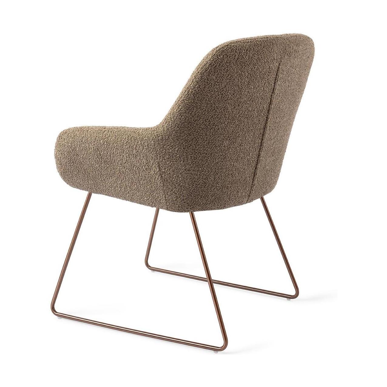 Jesper Home Kushi eetkamerstoel Moss Meadow slide rose