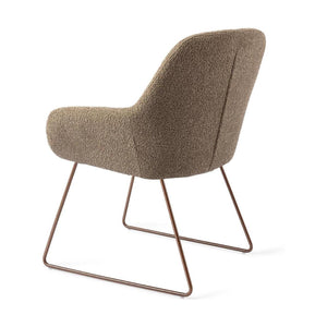Jesper Home Kushi eetkamerstoel Moss Meadow slide rose