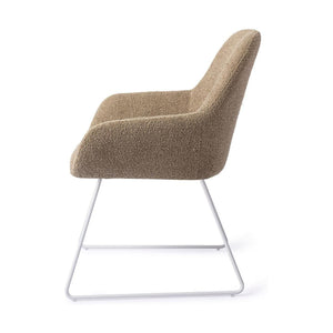 Jesper Home Kushi eetkamerstoel Moss Meadow slide white
