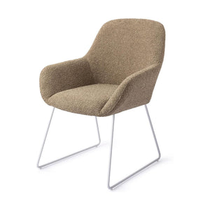 Jesper Home Kushi eetkamerstoel Moss Meadow slide white
