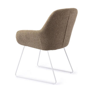 Jesper Home Kushi eetkamerstoel Moss Meadow slide white