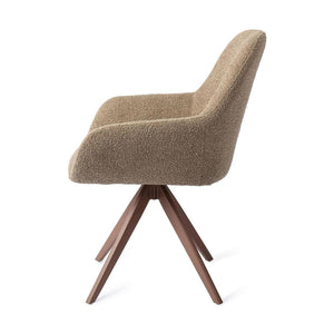 Jesper Home Kushi eetkamerstoel Moss Meadow turn brown