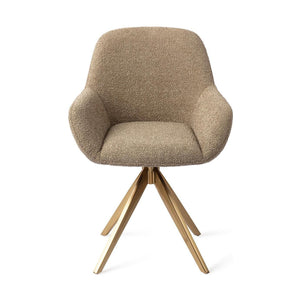Jesper Home Kushi eetkamerstoel Moss Meadow turn gold