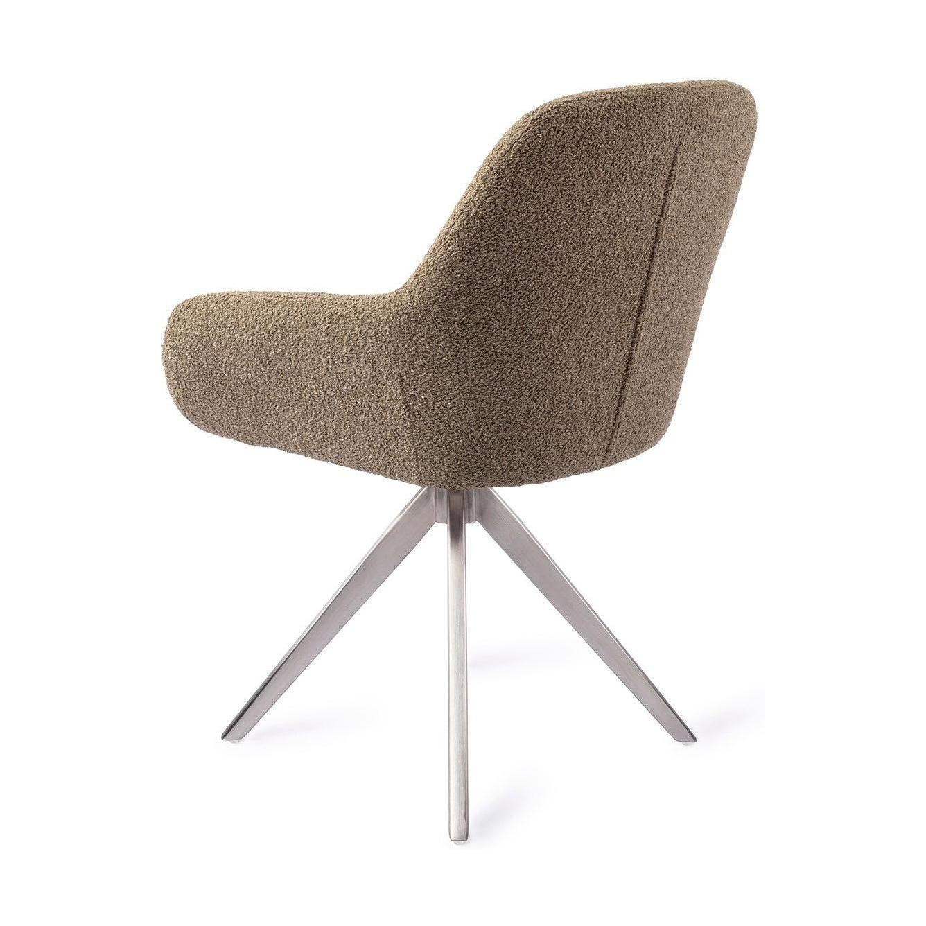 Jesper Home Kushi eetkamerstoel Moss Meadow turn steel