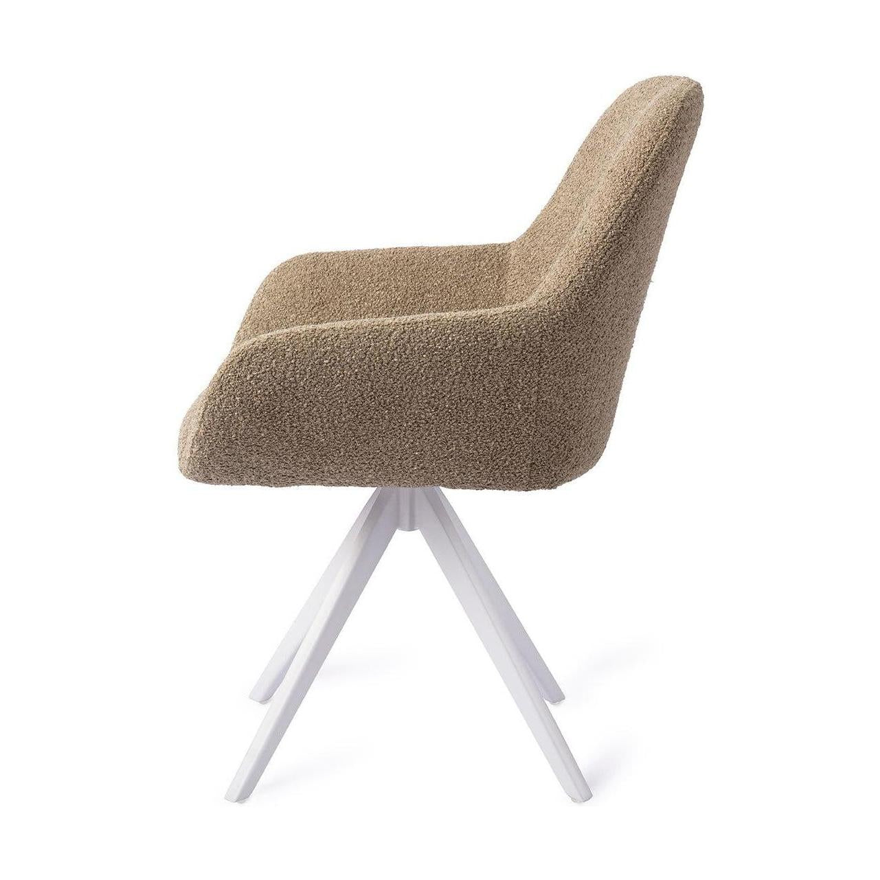 Jesper Home Kushi eetkamerstoel Moss Meadow turn white