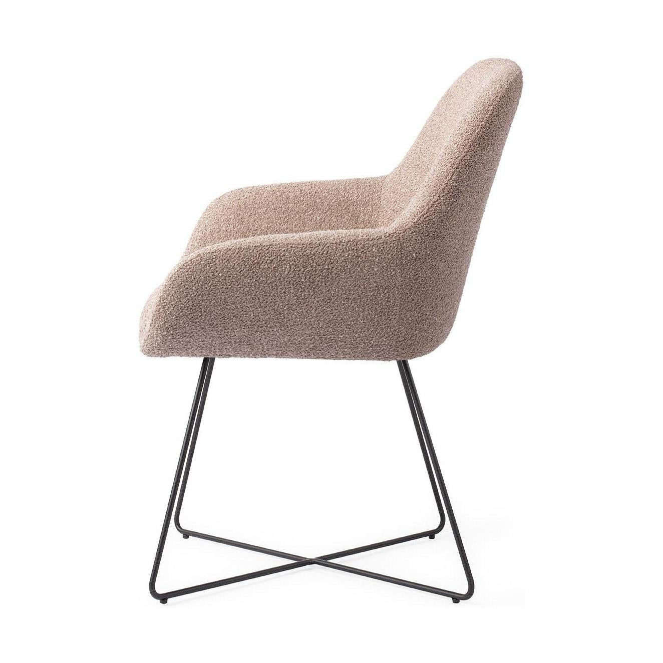 Jesper Home Kushi eetkamerstoel Stone Haze cross black