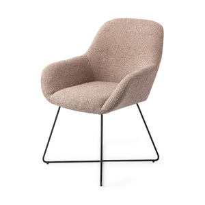 Jesper Home Kushi eetkamerstoel Stone Haze cross black