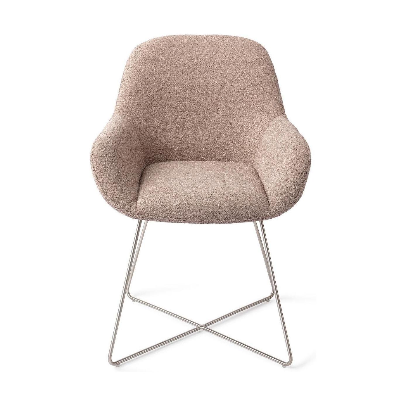 Jesper Home Kushi eetkamerstoel Stone Haze cross steel