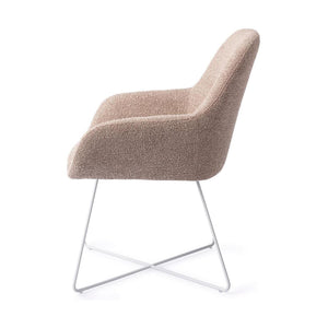 Jesper Home Kushi eetkamerstoel Stone Haze cross white