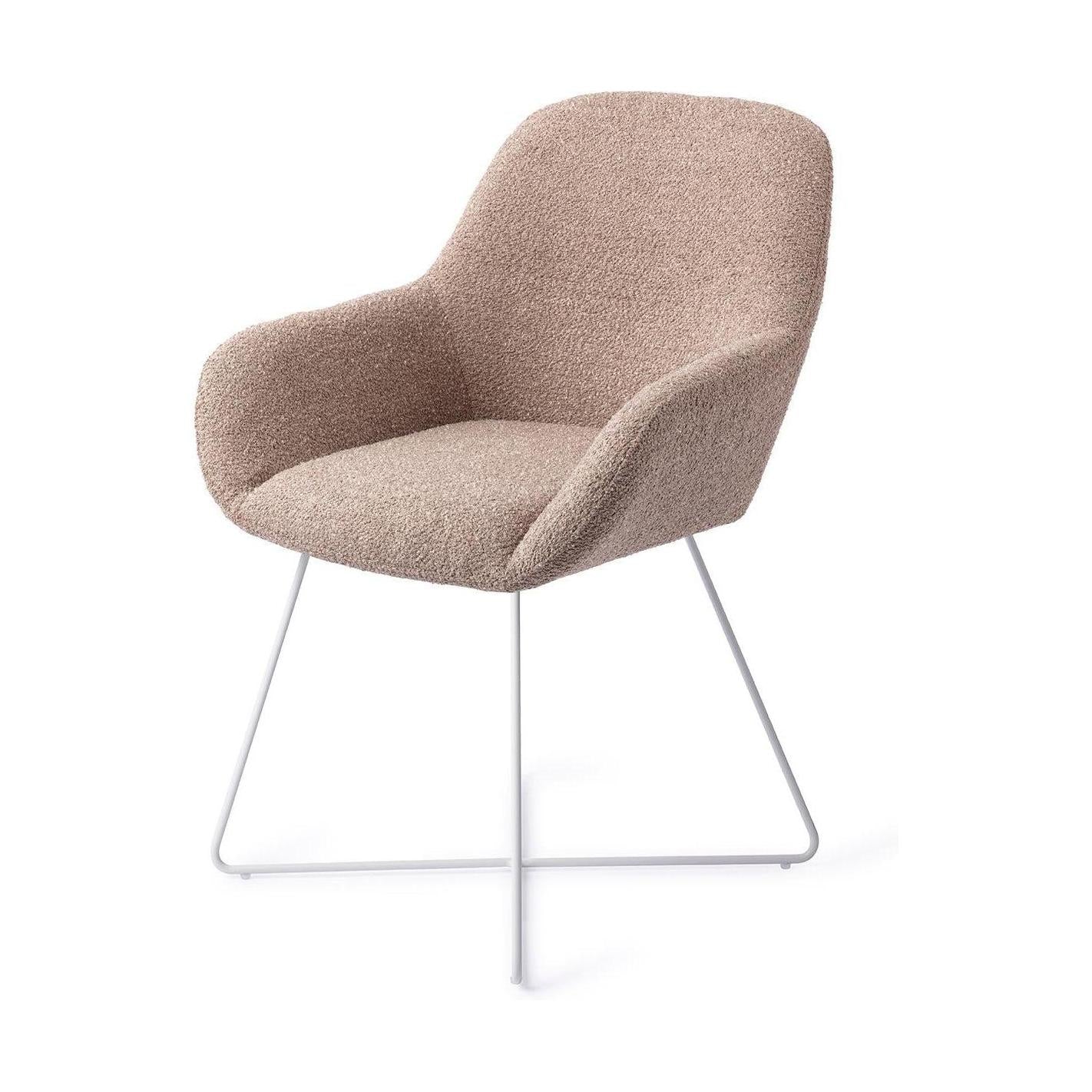 Jesper Home Kushi eetkamerstoel Stone Haze cross white
