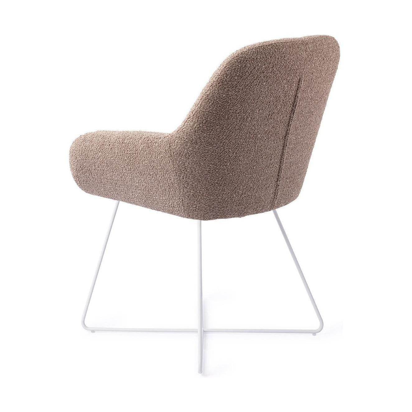 Jesper Home Kushi eetkamerstoel Stone Haze cross white