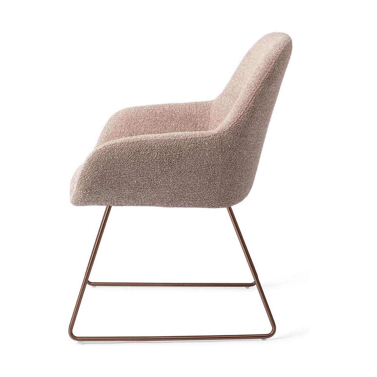 Jesper Home Kushi eetkamerstoel Stone Haze slide rose