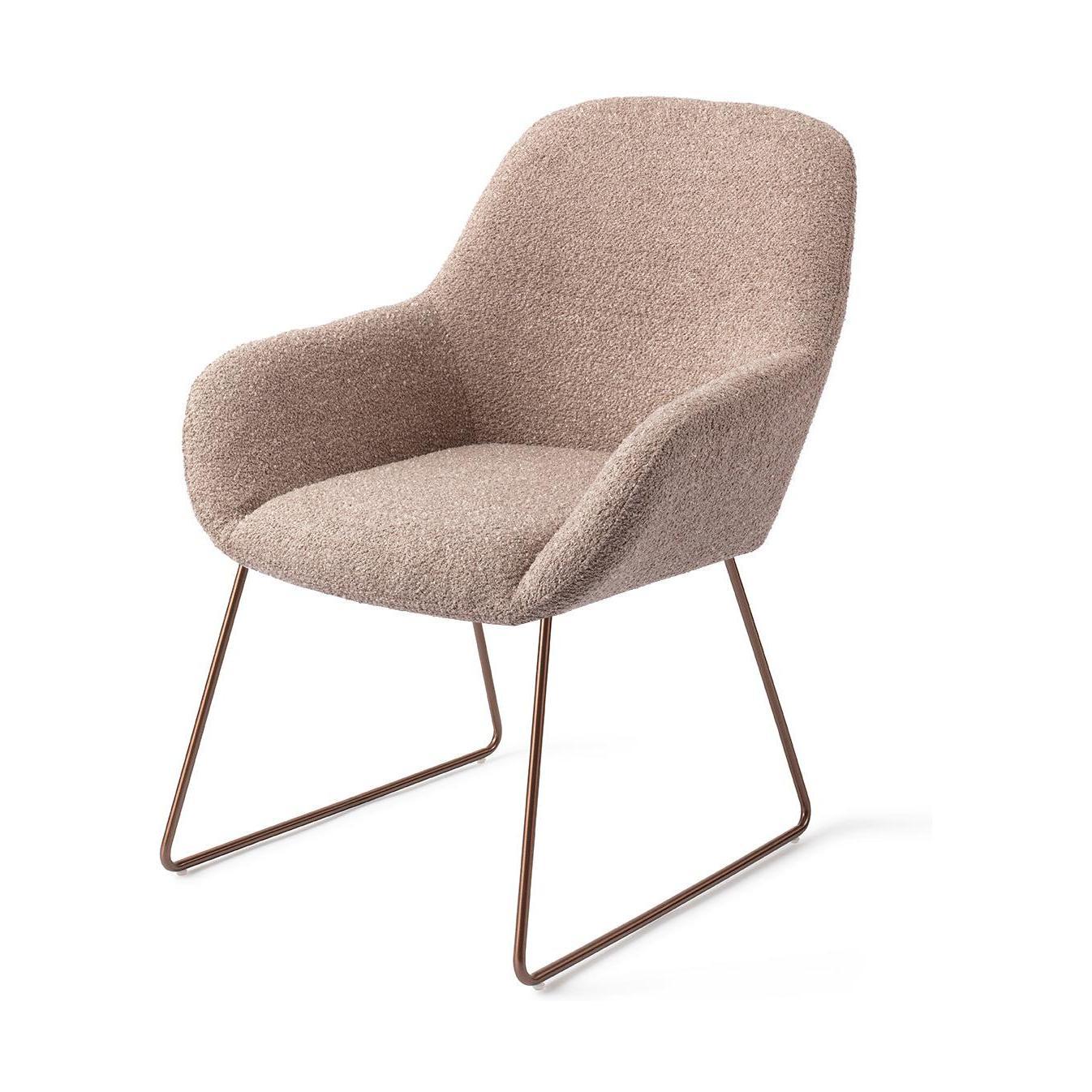 Jesper Home Kushi eetkamerstoel Stone Haze slide rose