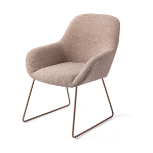 Jesper Home Kushi eetkamerstoel Stone Haze slide rose