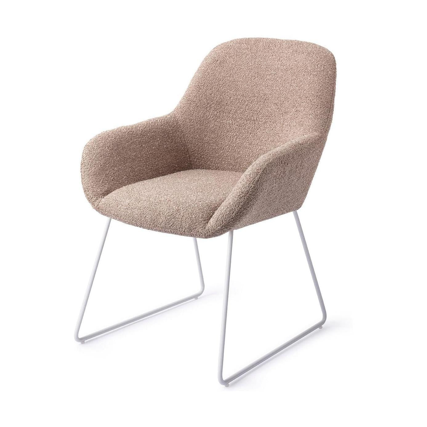 Jesper Home Kushi eetkamerstoel Stone Haze slide white
