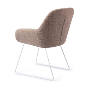 Jesper Home Kushi eetkamerstoel Stone Haze slide white