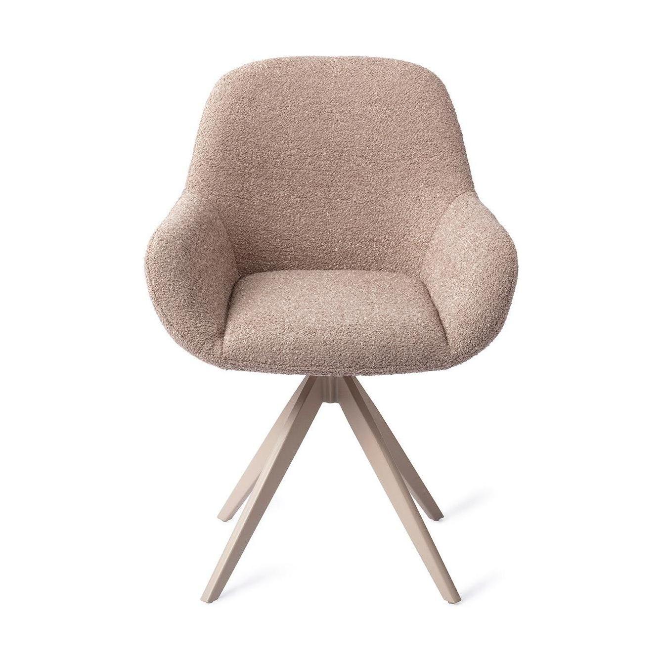 Jesper Home Kushi eetkamerstoel Stone Haze turn beige