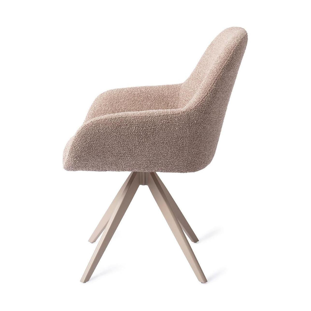 Jesper Home Kushi eetkamerstoel Stone Haze turn beige