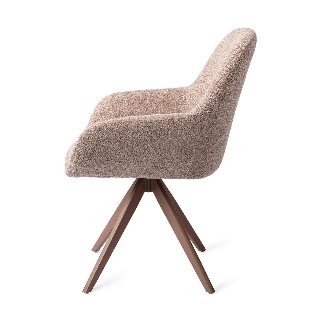 Jesper Home Kushi eetkamerstoel Stone Haze turn brown