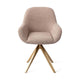 Jesper Home Kushi eetkamerstoel Stone Haze turn gold