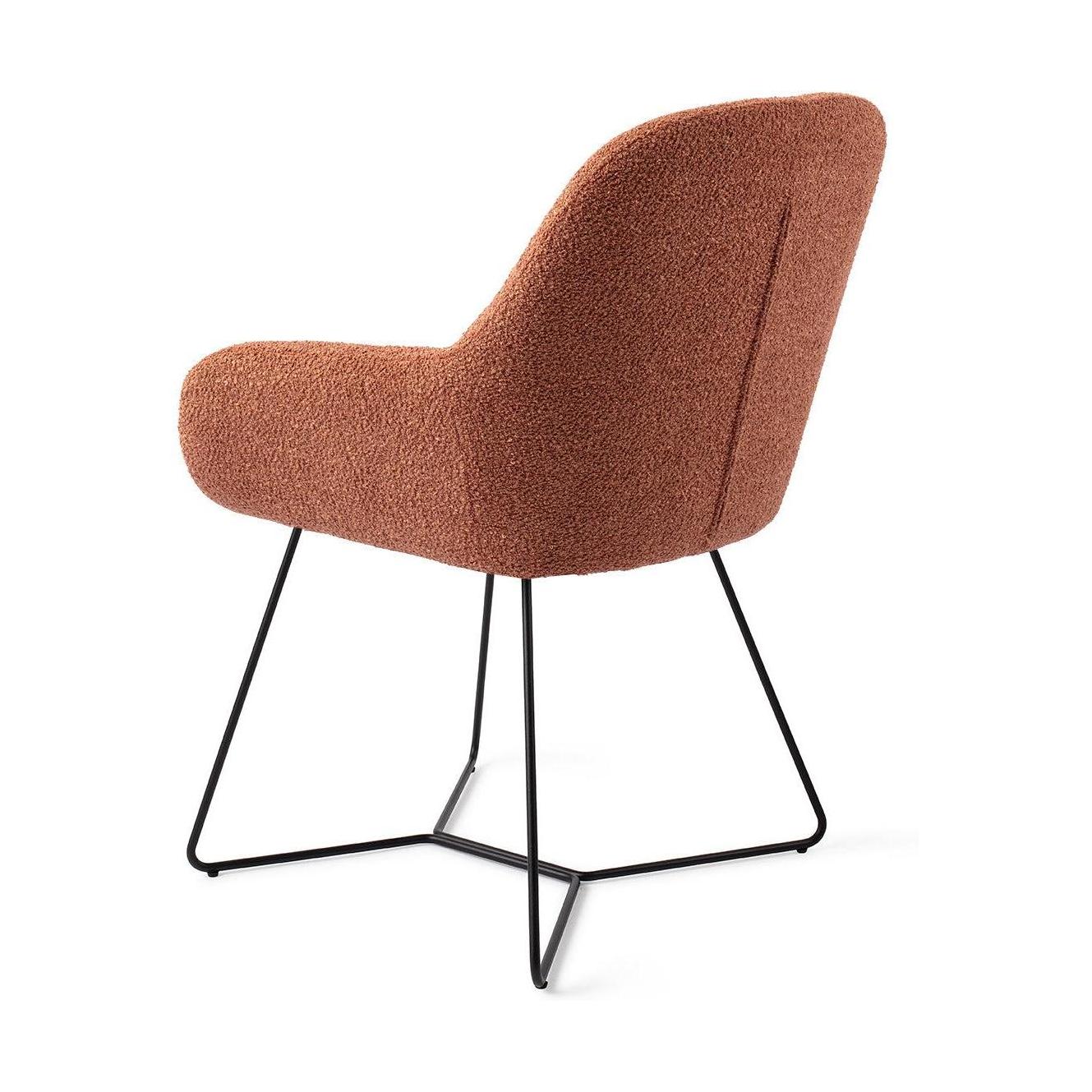 Jesper Home Kushi eetkamerstoel Amber Autumn beehive black