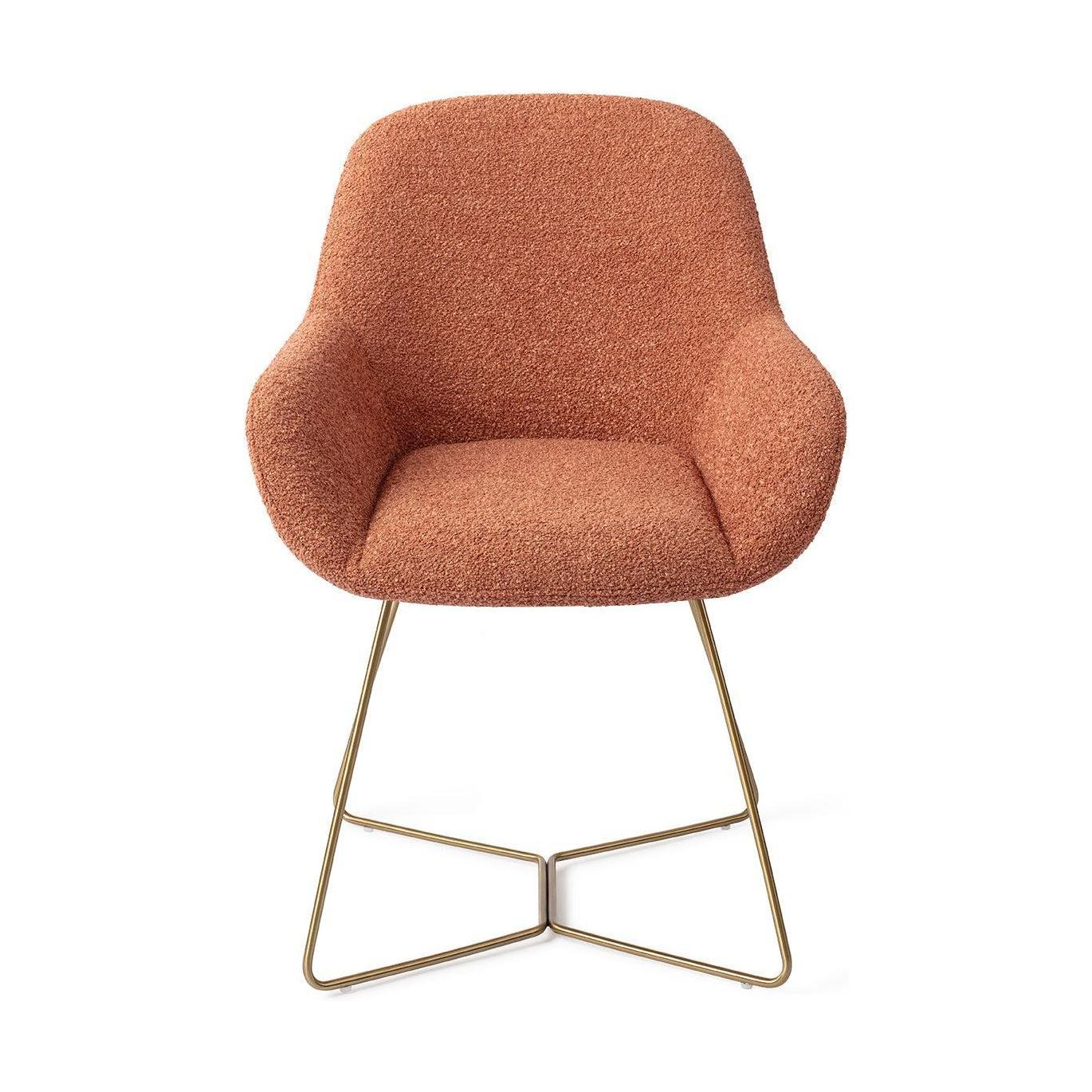 Jesper Home Kushi eetkamerstoel Amber Autumn beehive gold