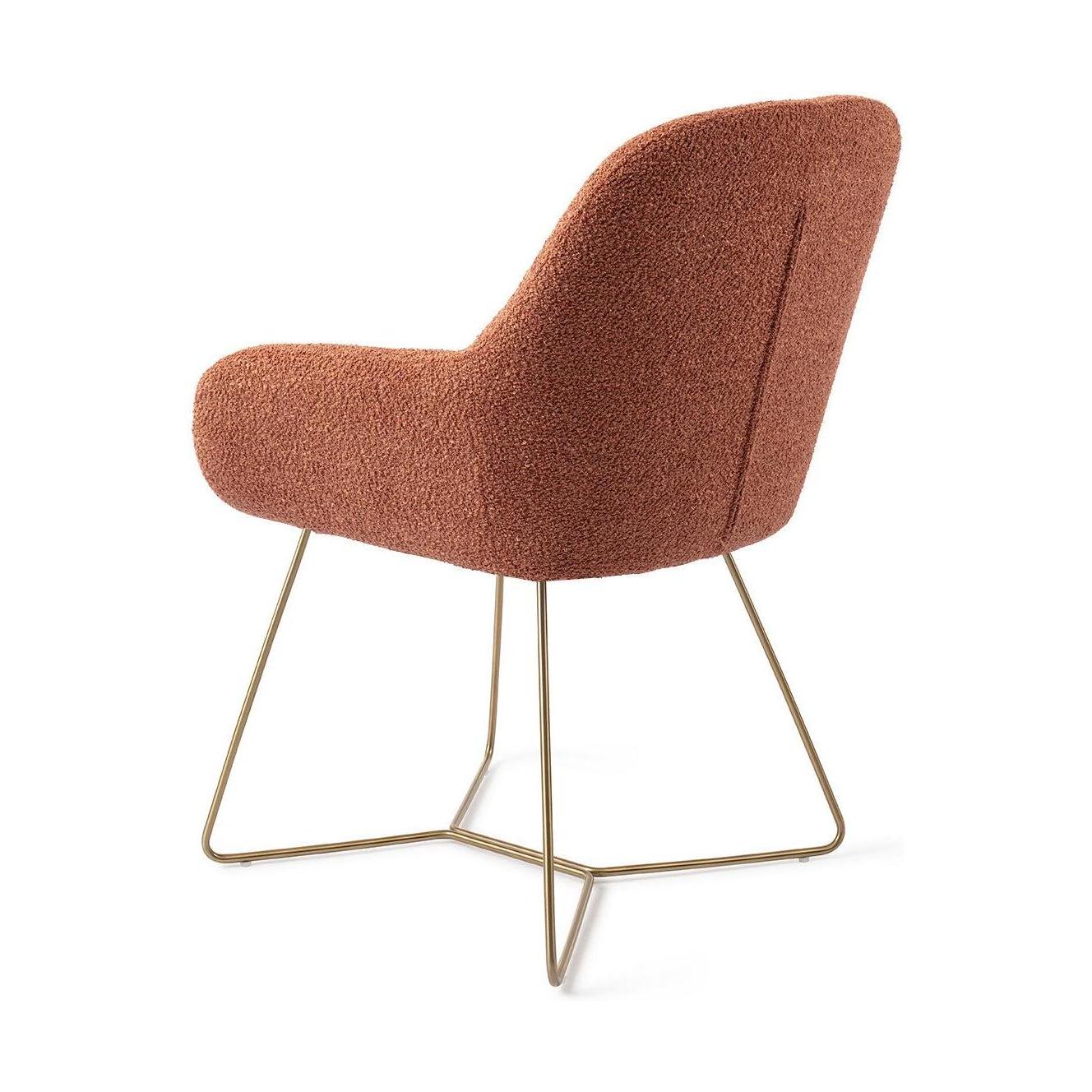 Jesper Home Kushi eetkamerstoel Amber Autumn beehive gold