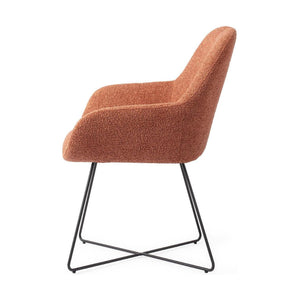 Jesper Home Kushi eetkamerstoel Amber Autumn cross black