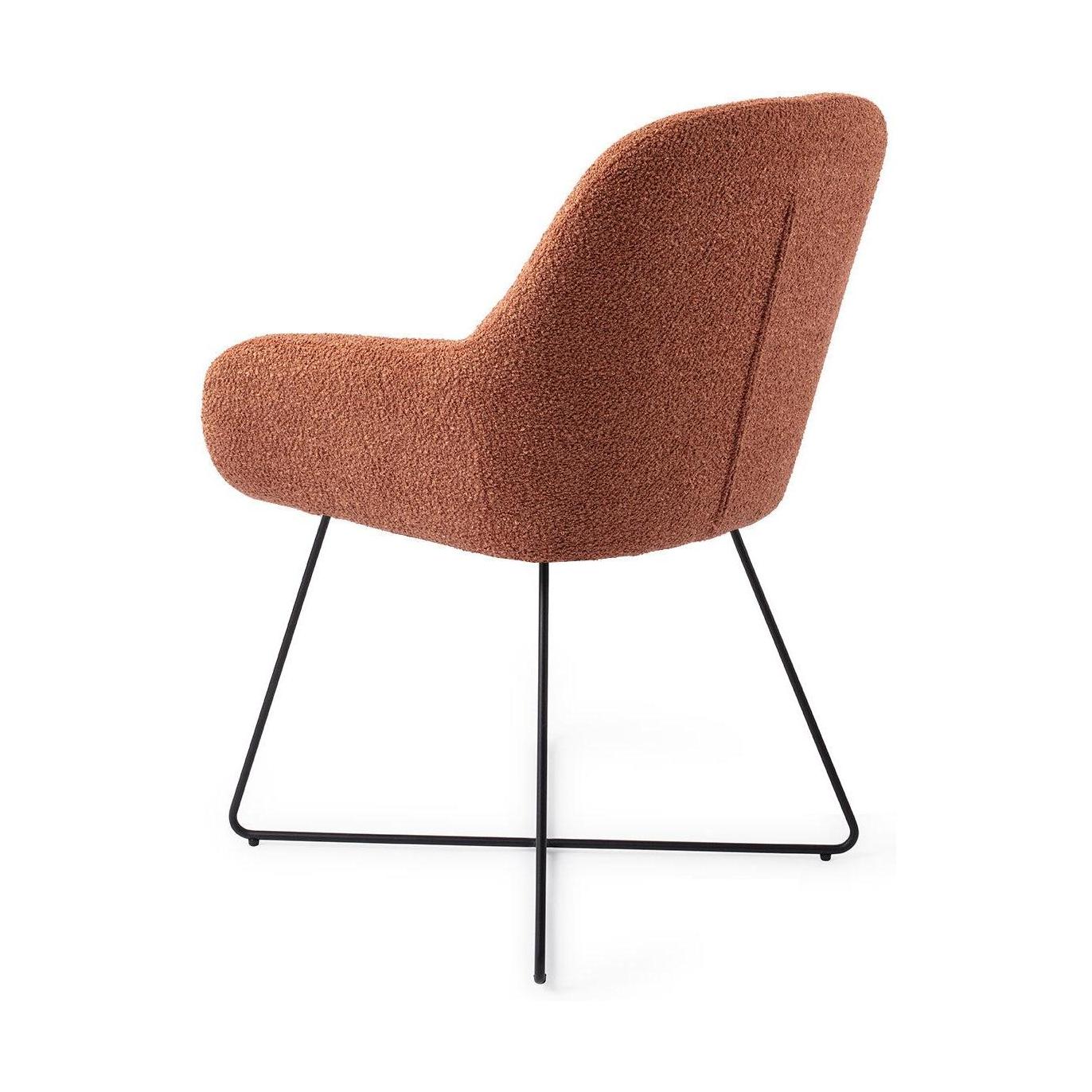 Jesper Home Kushi eetkamerstoel Amber Autumn cross black