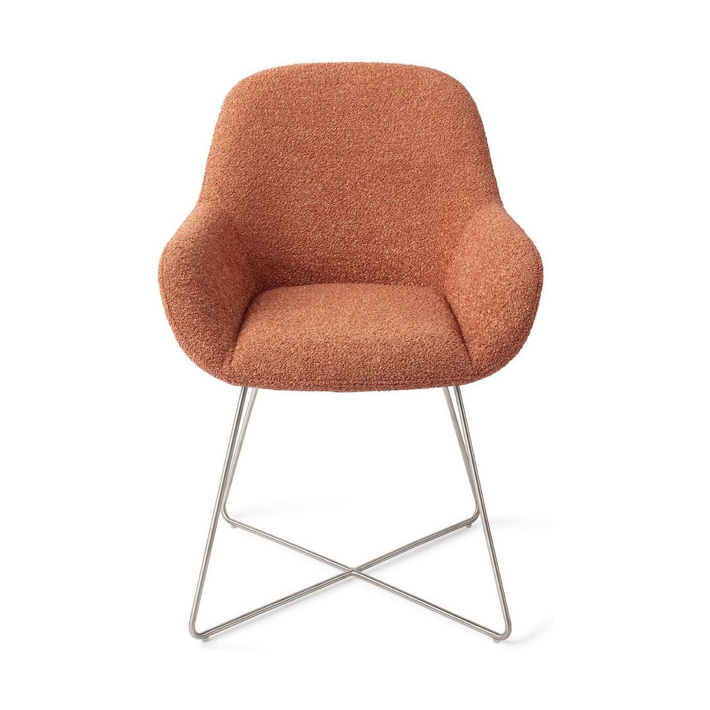 Jesper Home Kushi eetkamerstoel Amber Autumn cross steel