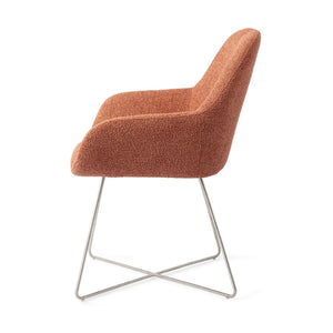 Jesper Home Kushi eetkamerstoel Amber Autumn cross steel