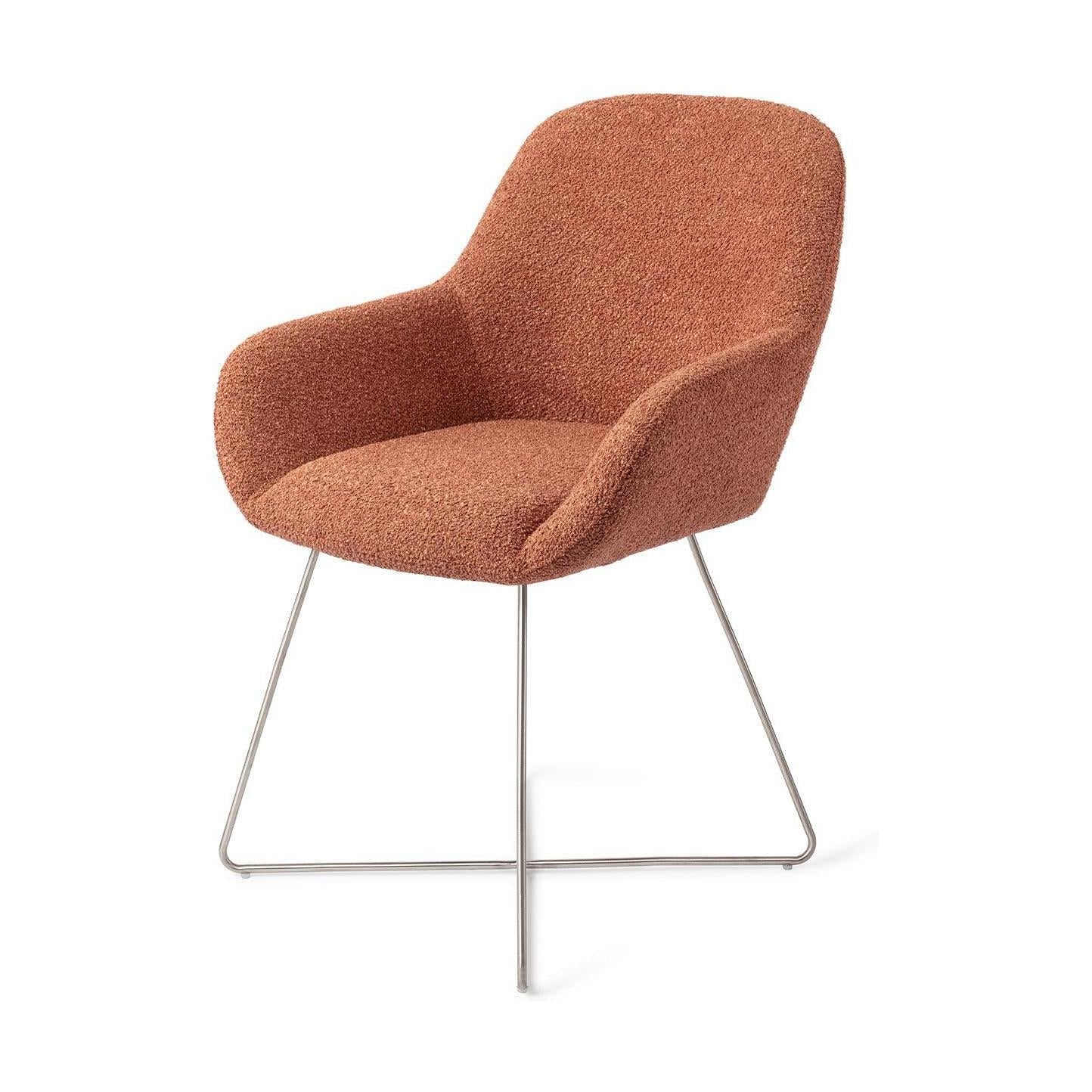 Jesper Home Kushi eetkamerstoel Amber Autumn cross steel