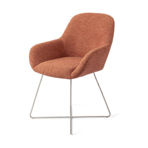 Jesper Home Kushi eetkamerstoel Amber Autumn cross steel