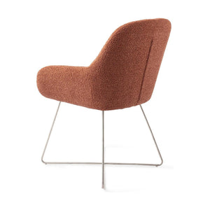 Jesper Home Kushi eetkamerstoel Amber Autumn cross steel