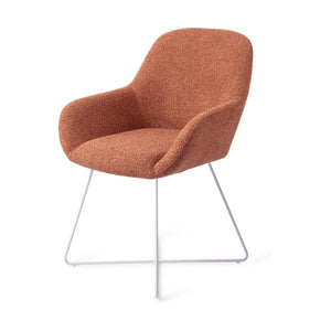 Jesper Home Kushi eetkamerstoel Amber Autumn cross white