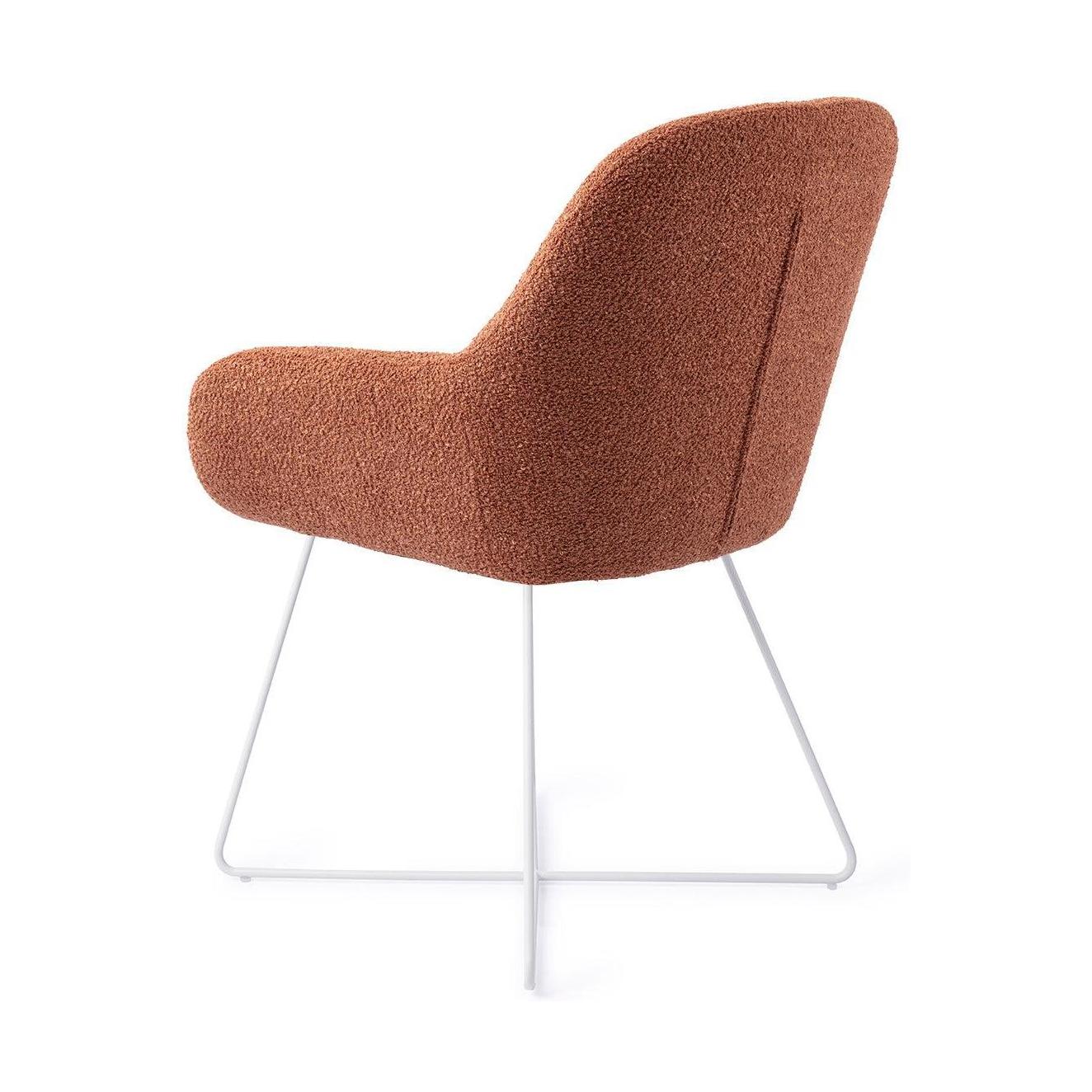 Jesper Home Kushi eetkamerstoel Amber Autumn cross white