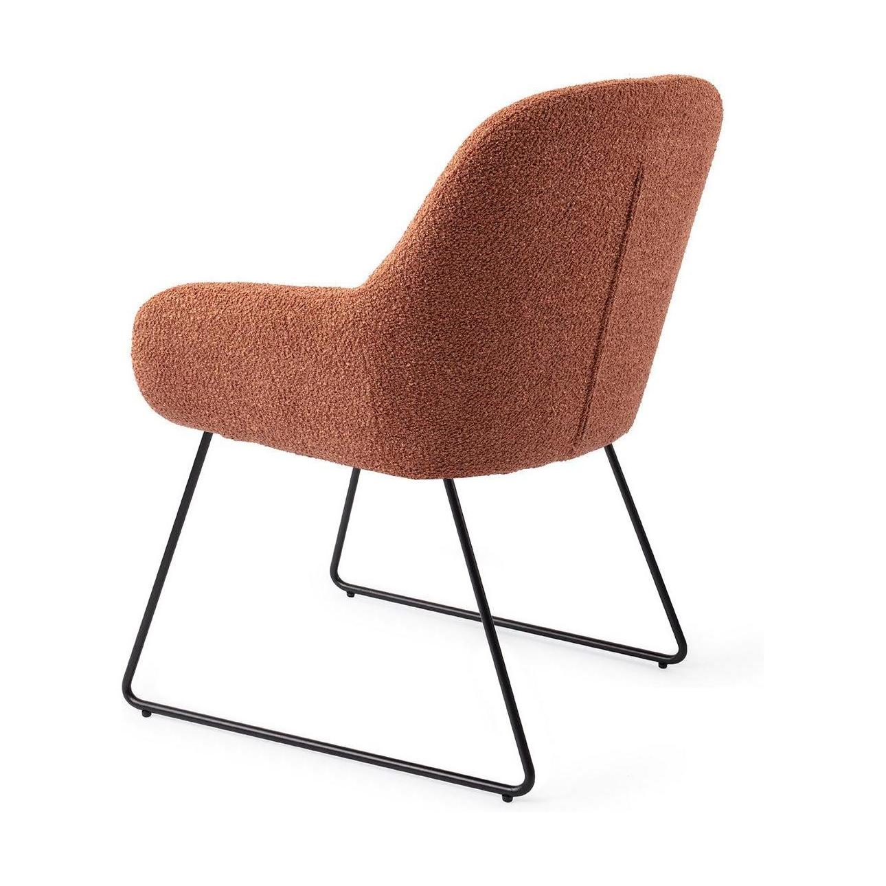 Jesper Home Kushi eetkamerstoel Amber Autumn slide black
