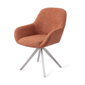 Jesper Home Kushi eetkamerstoel Amber Autumn turn steel
