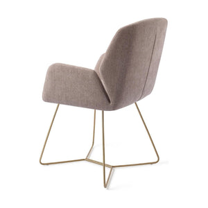 Jesper Home Myoko eetkamerstoel Greystones beehive gold