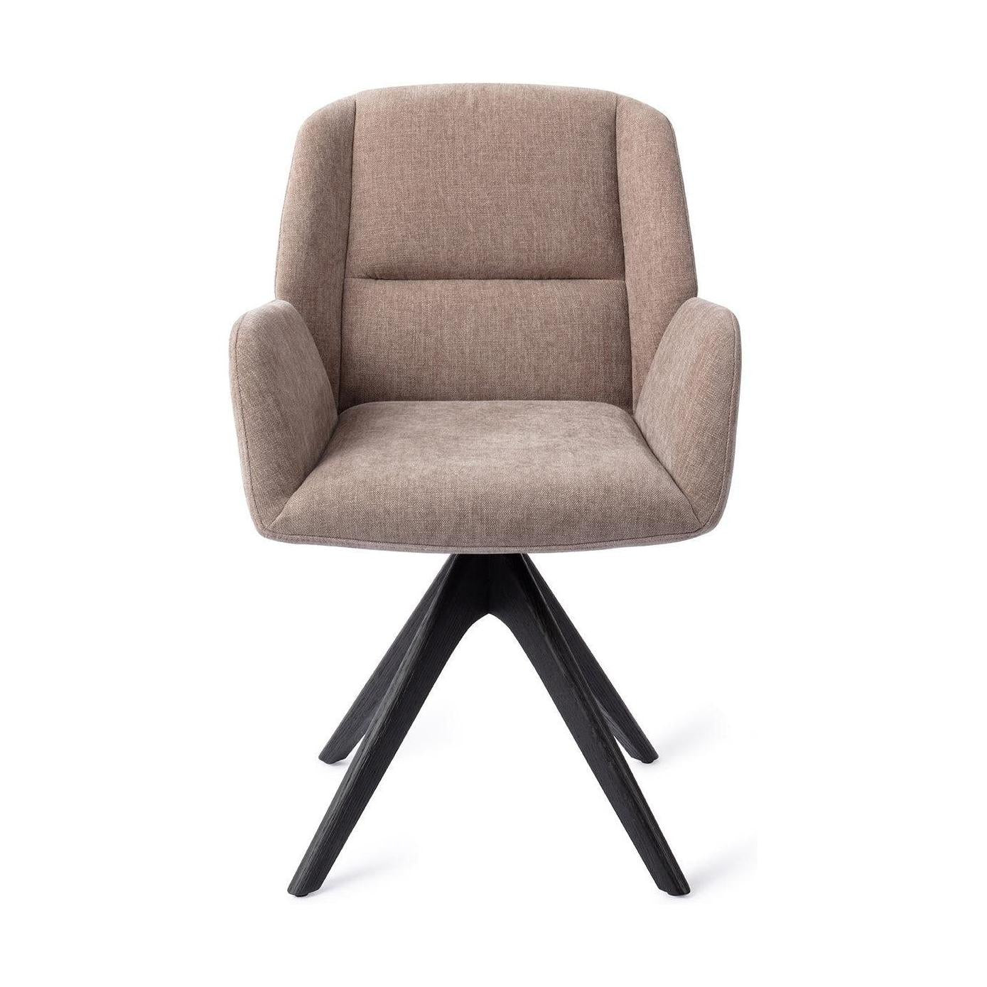 Jesper Home Myoko eetkamerstoel Greystones revolve oak black