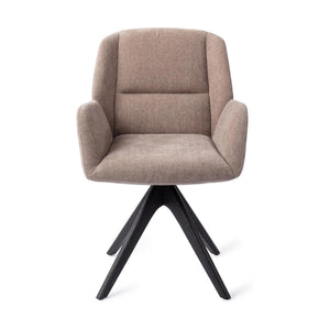 Jesper Home Myoko eetkamerstoel Greystones revolve oak black