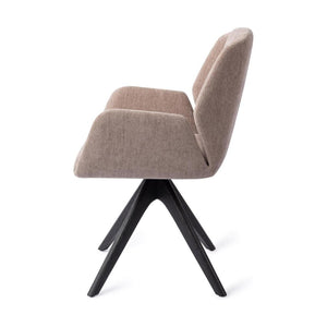 Jesper Home Myoko eetkamerstoel Greystones revolve oak black