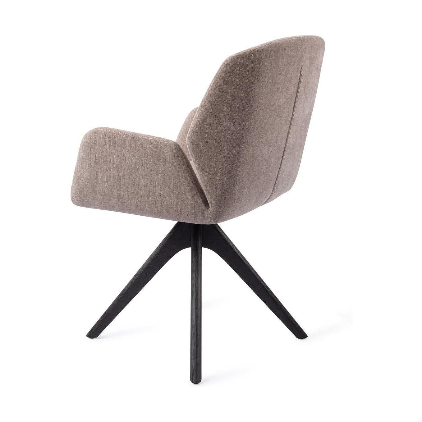 Jesper Home Myoko eetkamerstoel Greystones revolve oak black