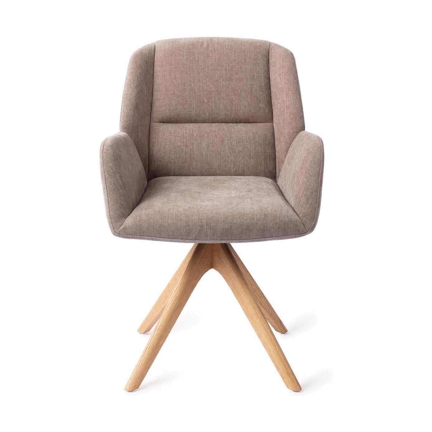 Jesper Home Myoko eetkamerstoel Greystones revolve oak natural