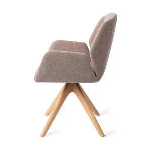 Jesper Home Myoko eetkamerstoel Greystones revolve oak natural